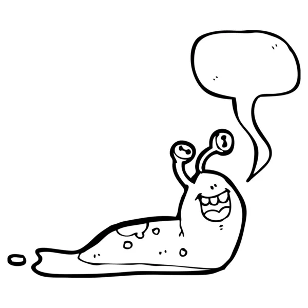 Talking slug — Stock Vector