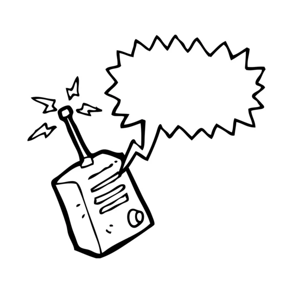 Cartoon walkie-talkie — Stock vektor