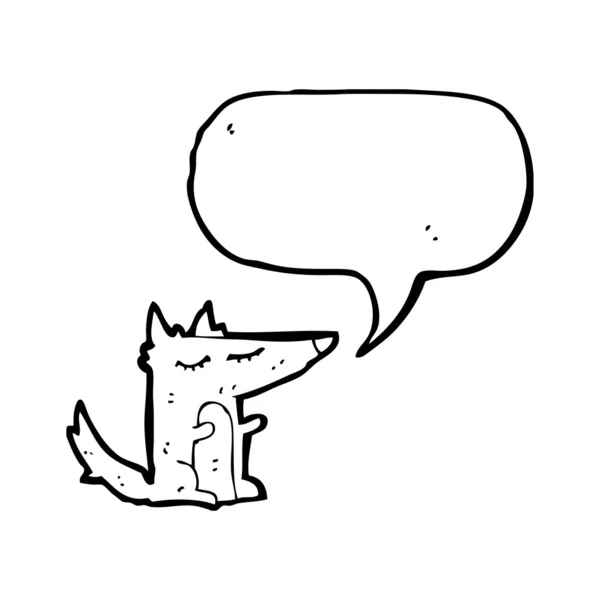 Petit loup mignon — Image vectorielle