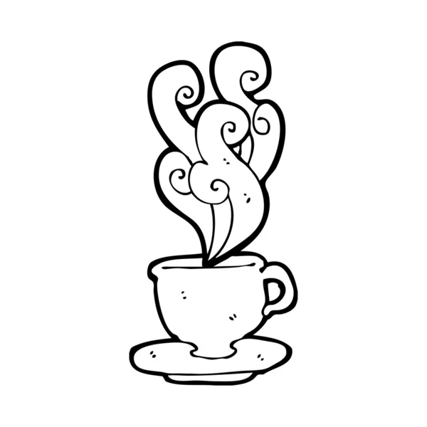 Heiße Tasse Kaffee — Stockvektor