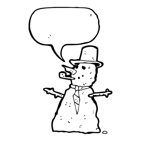 Traditionele sneeuwpop — Stockvector