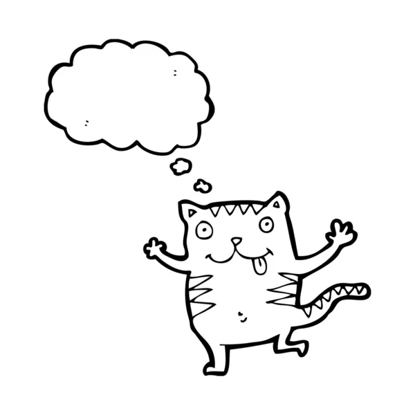 Verrückte Katze — Stockvektor