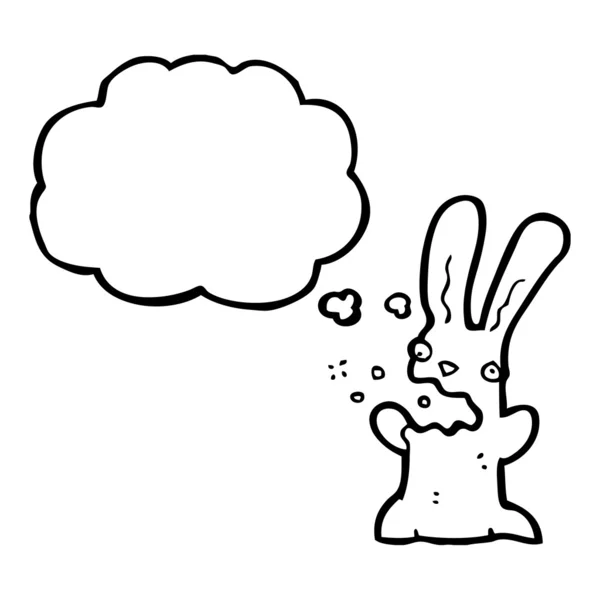 Burping rabbit — Stock Vector