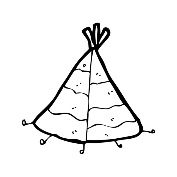 Tente de tipi — Image vectorielle