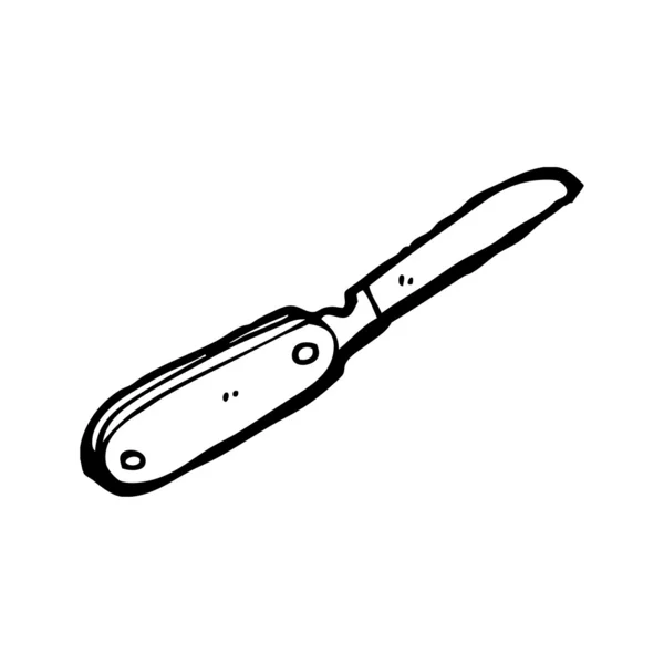 Folding knife — Stock Vector
