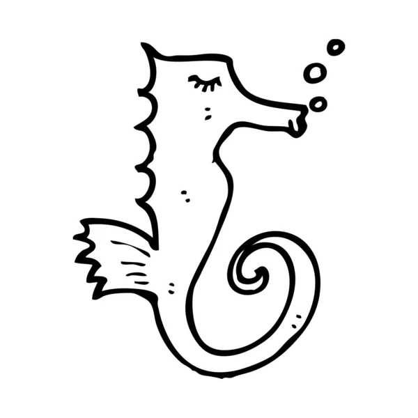 Happy seahorse — Stock Vector