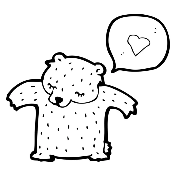 Urso no amor — Vetor de Stock