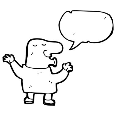 Öz işaret eden adam