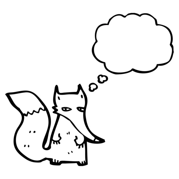 Sly petit renard — Image vectorielle