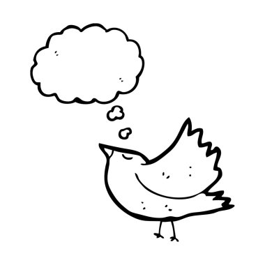 kuş ile konuşma balonu