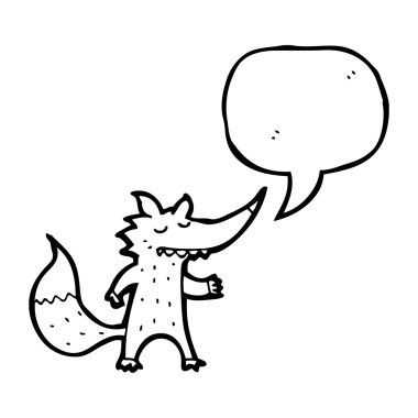 Kurt ile konuşma balonu