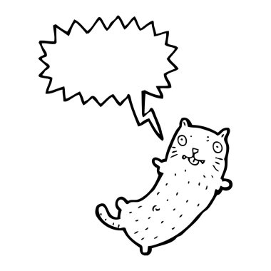 komik kedi ile konuşma balonu