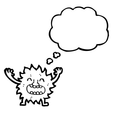 Panik bir tüylü yaratık