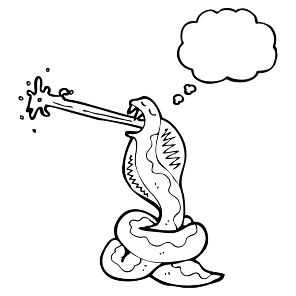 Serpent empoisonné — Image vectorielle