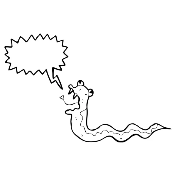 Sissende slang — Stockvector
