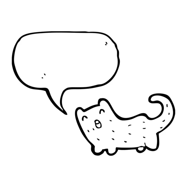 Поющая кошка — стоковый вектор