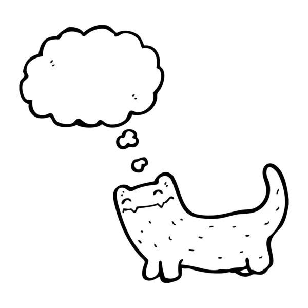 Happy cat with thought bubble — Stock Vector