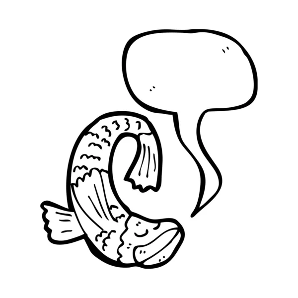 Poissons parlants — Image vectorielle