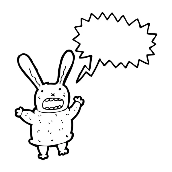 Zwariowany królik w skoczek — Wektor stockowy