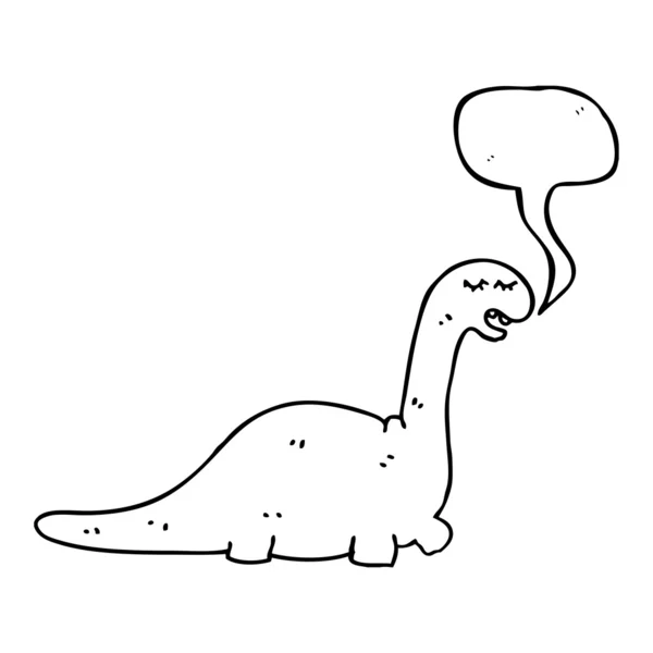Dinosaurio amistoso — Vector de stock
