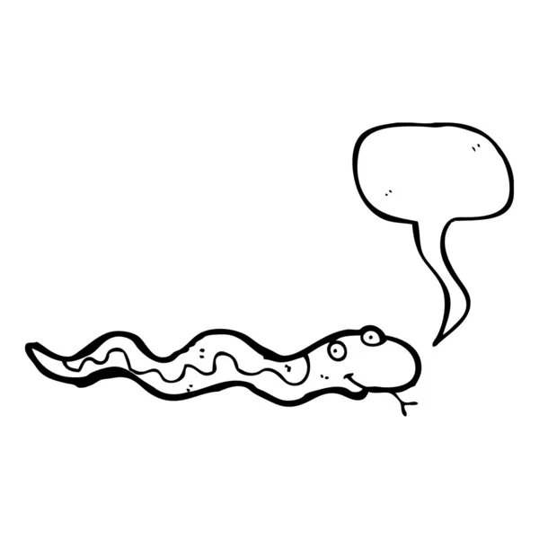Serpiente amistosa — Vector de stock