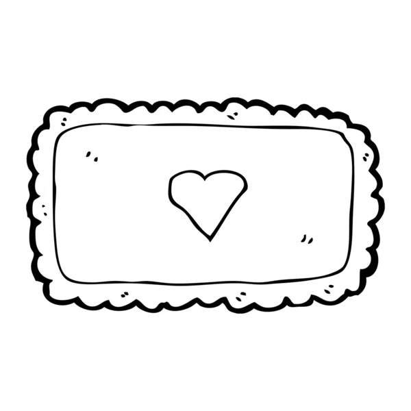 Étiquette de coeur — Image vectorielle