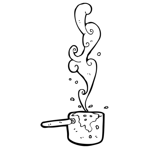 Poêle de cuisine bouillonnante — Image vectorielle