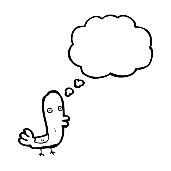 Petit oiseau drôle — Image vectorielle