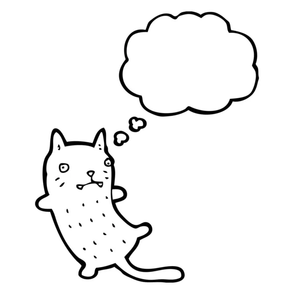 Cat with thought bubble — Stock Vector