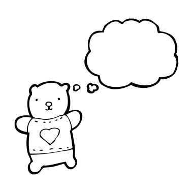 oyuncak ayı içinde kalp tee