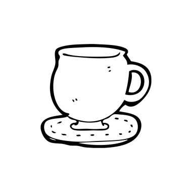 Fincan ve fincan tabağı.