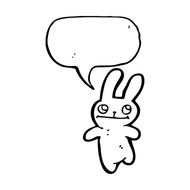 Sevimli küçük tavşan.