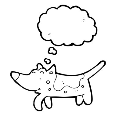 sevimli köpek ile konuşma balonu