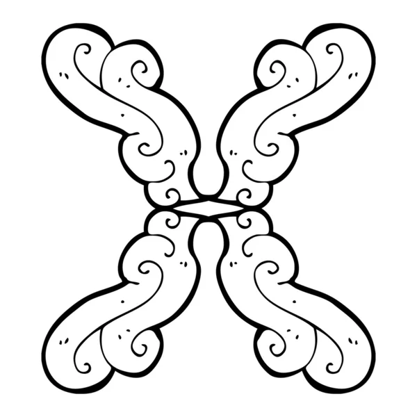 Leaf doodle — Stock vektor