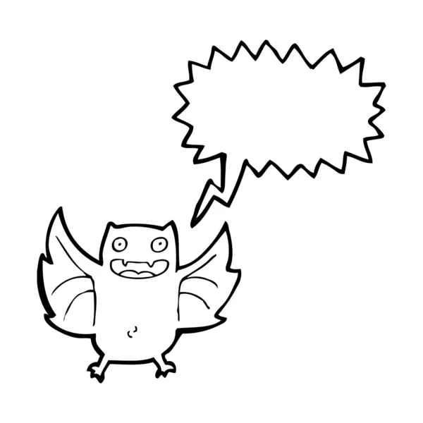 Spooky halloween bat — Stock vektor