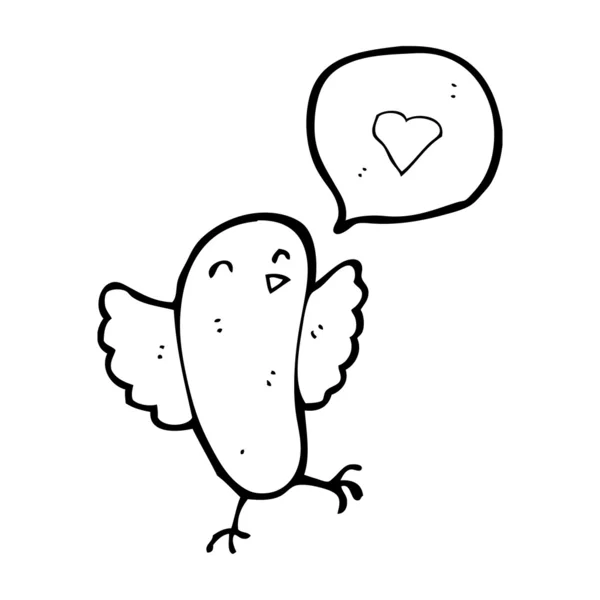 Glad liten fågel — Stock vektor