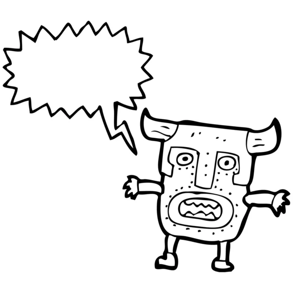 Máscara tribal hombre — Vector de stock