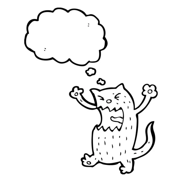 愤怒的猫 — 图库矢量图片