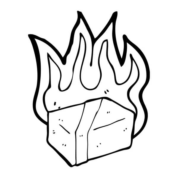 Спалювання box — стоковий вектор