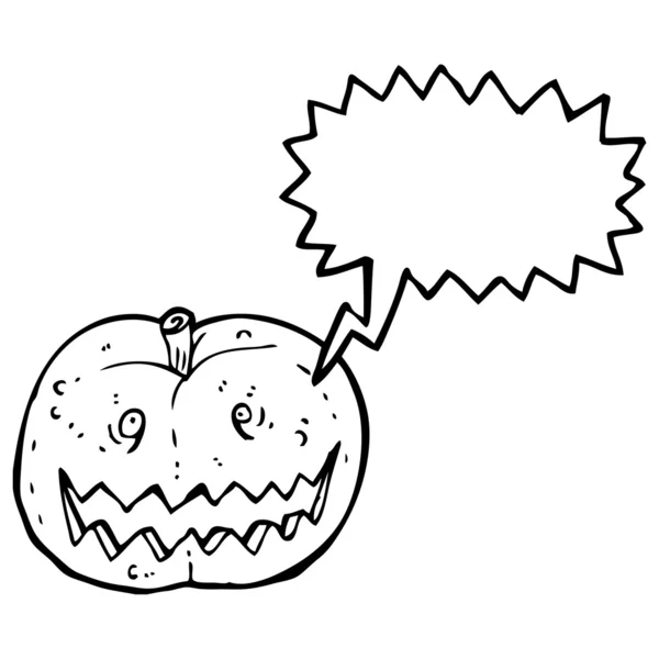 Espeluznante calabaza de Halloween — Vector de stock