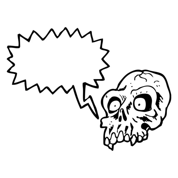 Spooky skalle — Stock vektor
