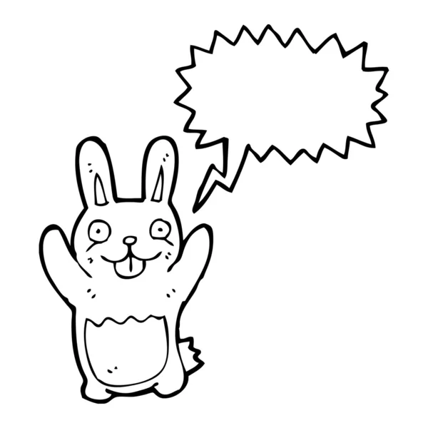 Excited bunny — Stock Vector