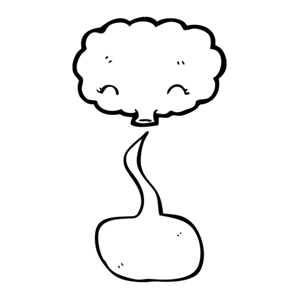 Nube parlante divertida — Vector de stock