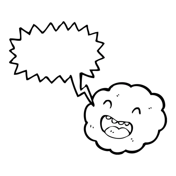 Nube feliz — Vector de stock