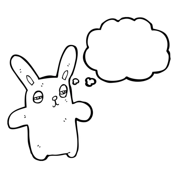 Tired bunny rabbit — Stock Vector
