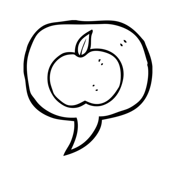 Bitte um Apfelpiktogramm — Stockvektor
