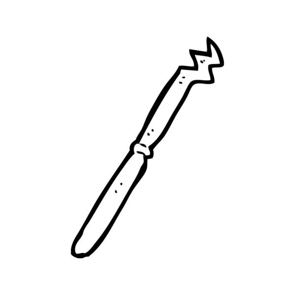 Cuchillo doblado — Vector de stock