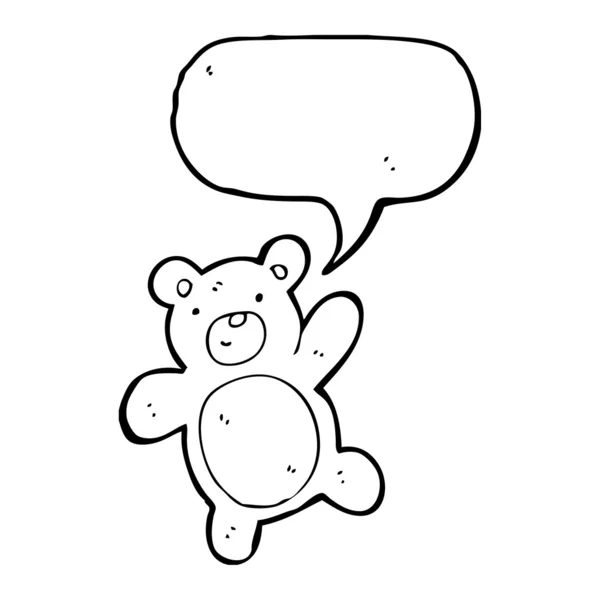 Urso de pelúcia acenando — Vetor de Stock