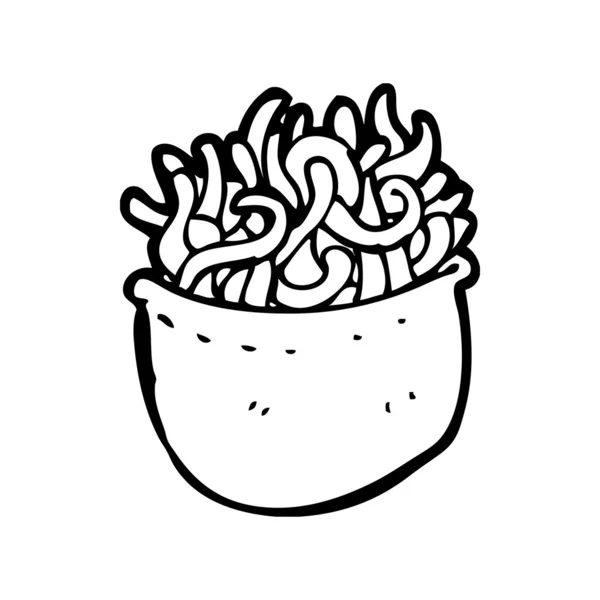 Cuenco de fideos — Vector de stock