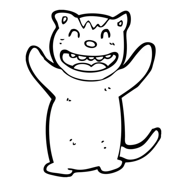 Gato feliz — Archivo Imágenes Vectoriales